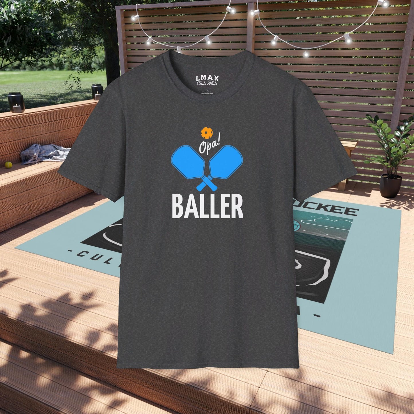 BALLER Opa! Pickle Ball Unisex Jersey Short Sleeve Tee