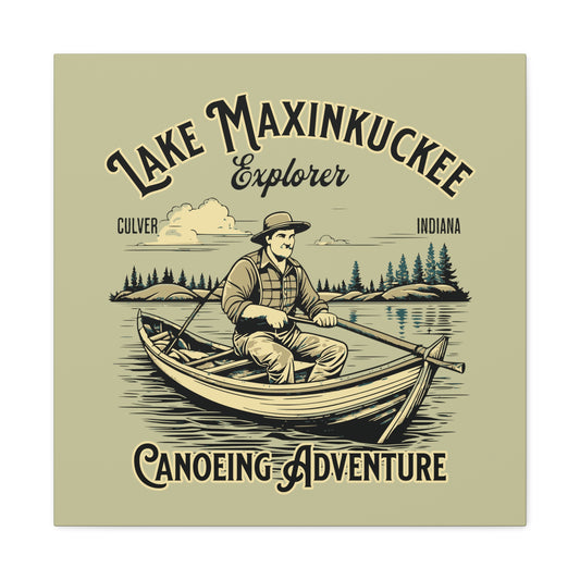 Lake Maxinkuckee Explorer Canoeing Adventure, Culver, Indiana, Matte Canvas, Stretched, 1.25"