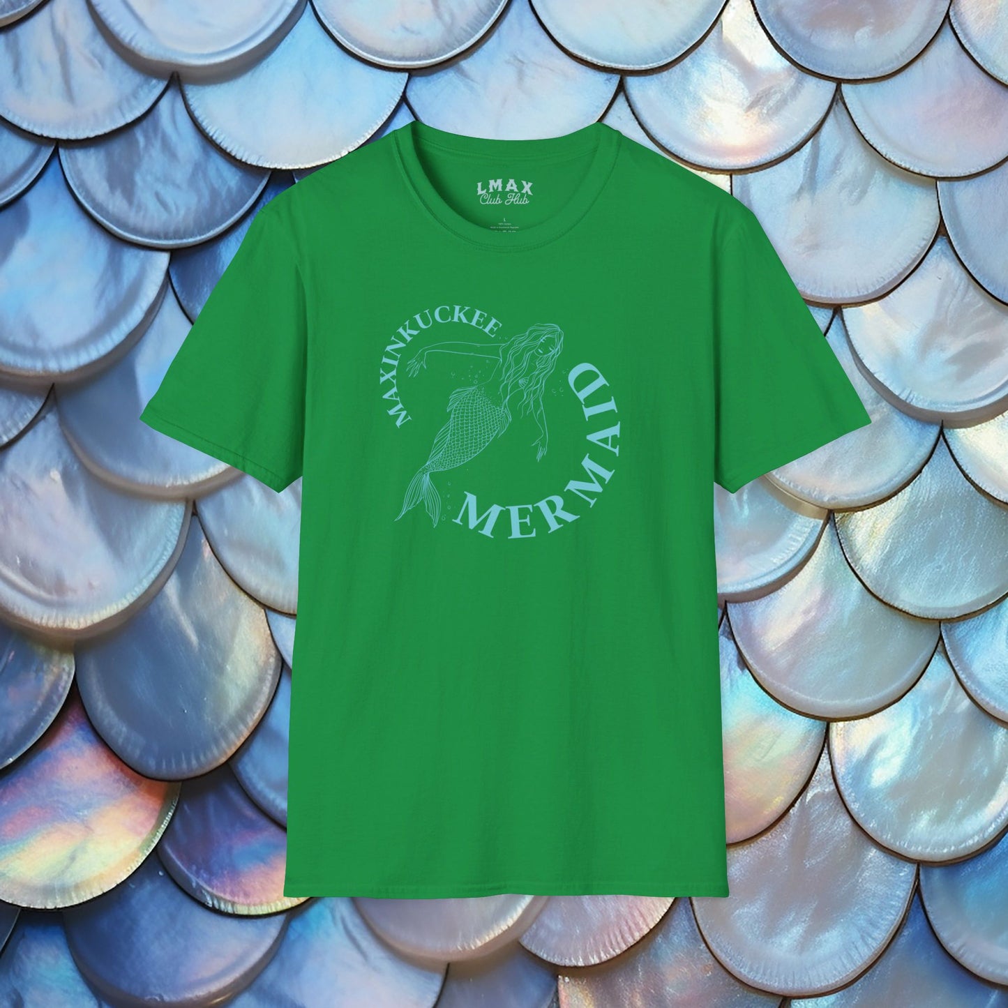 Maxinkuckee Mermaid Graphic Unisex Softstyle T-shirt