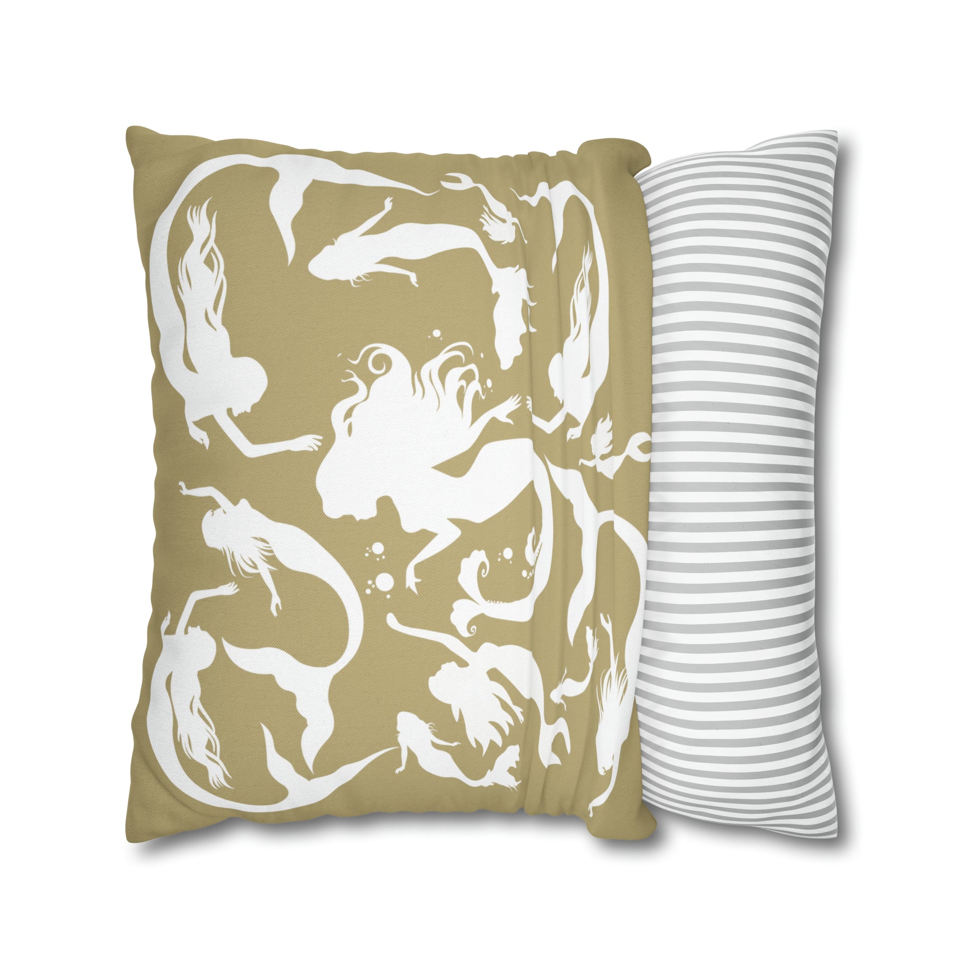 Mermaids silhouettes pillowcase