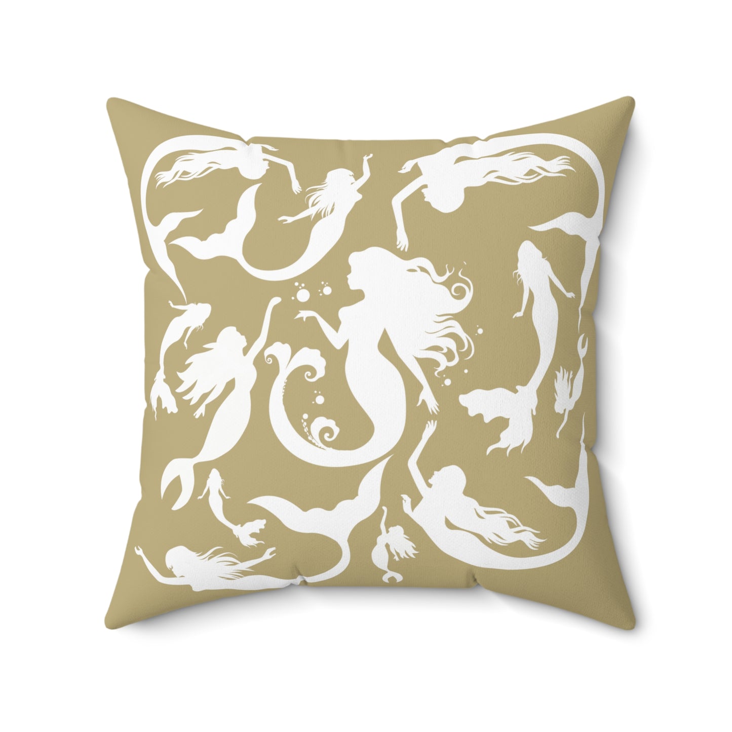 Mermaids silhouettes pillowcase