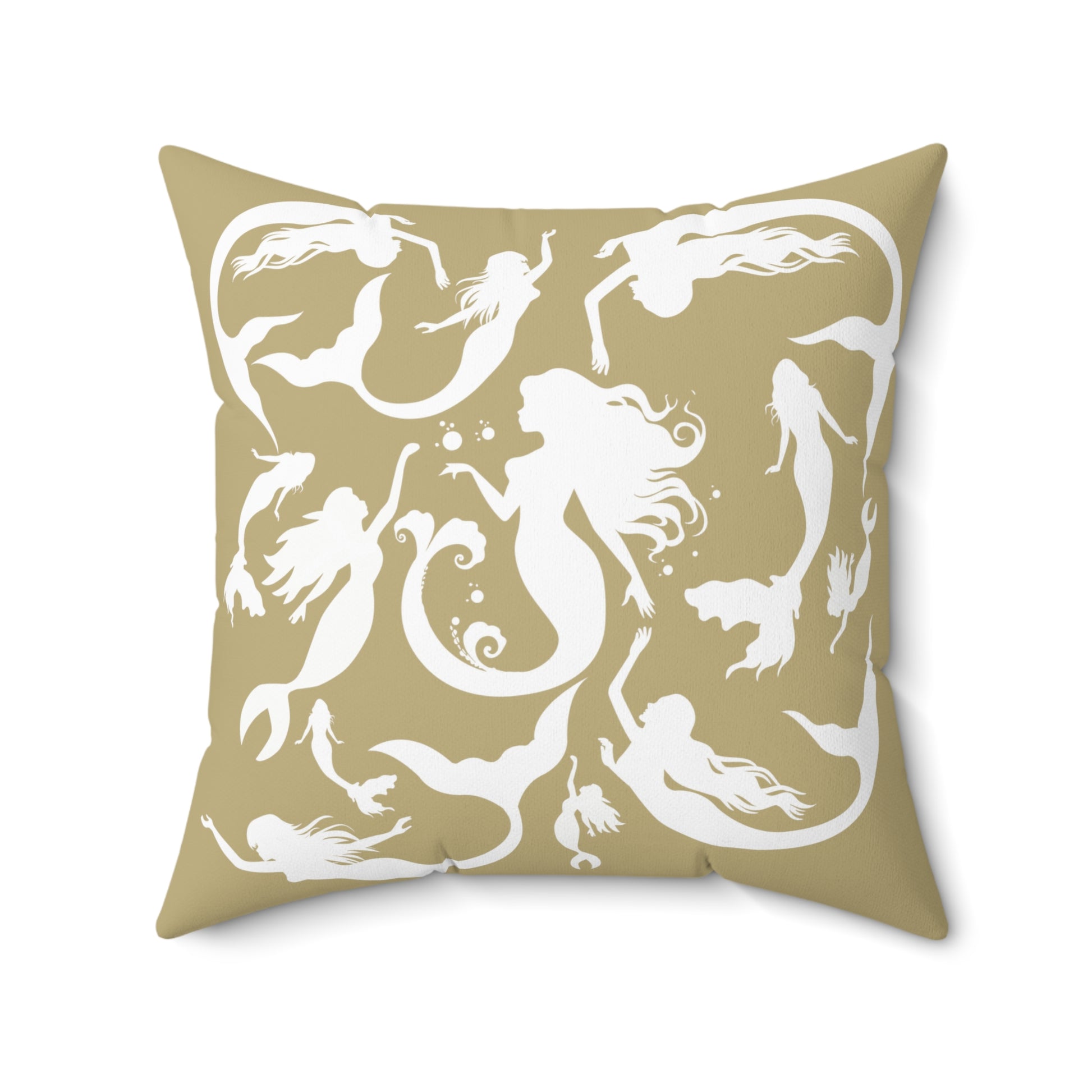 Mermaids silhouettes pillowcase