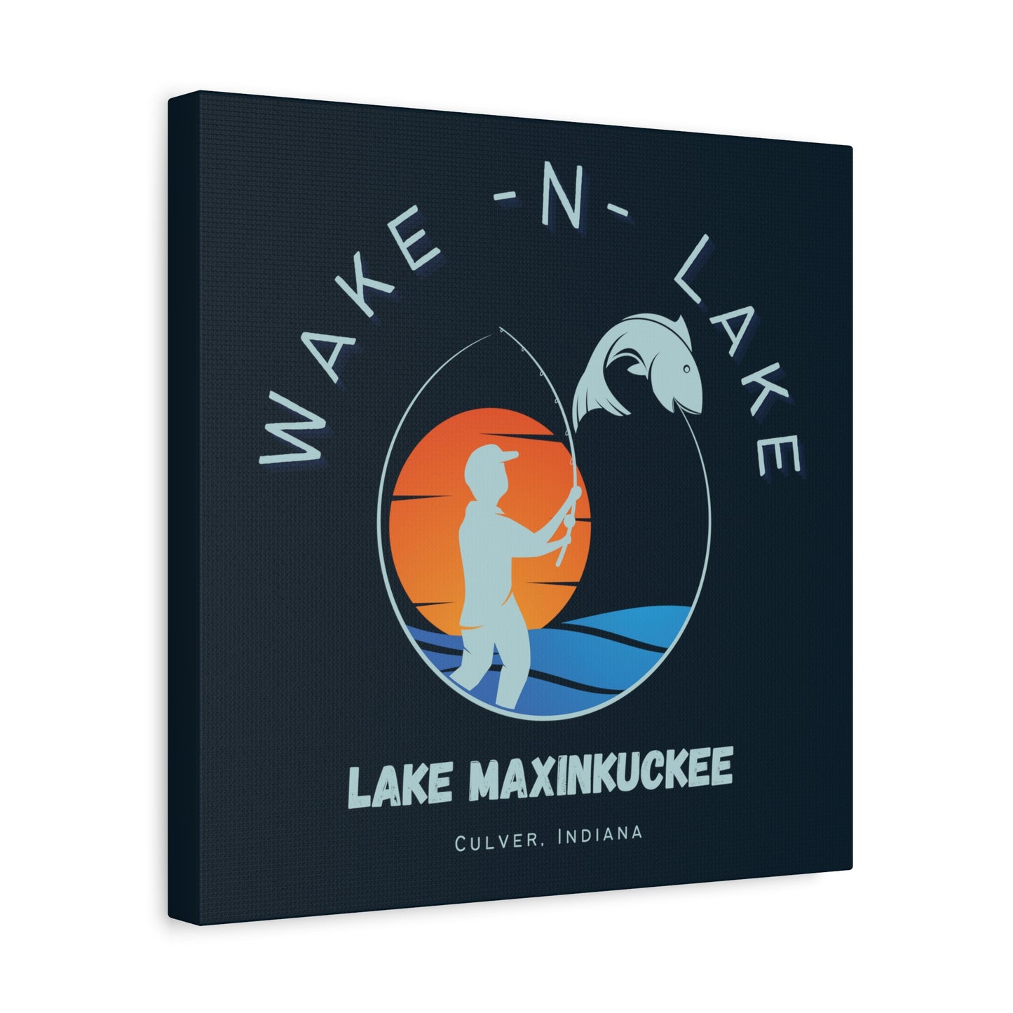 Wake N Lake 1, Matte Canvas, Stretched, 1.25"