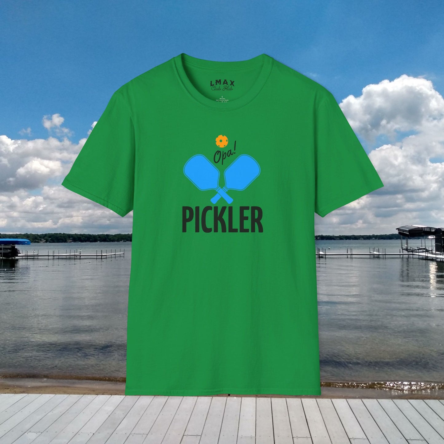 PICKLER Opa! Pickle Ball Unisex Softstyle T-Shirt