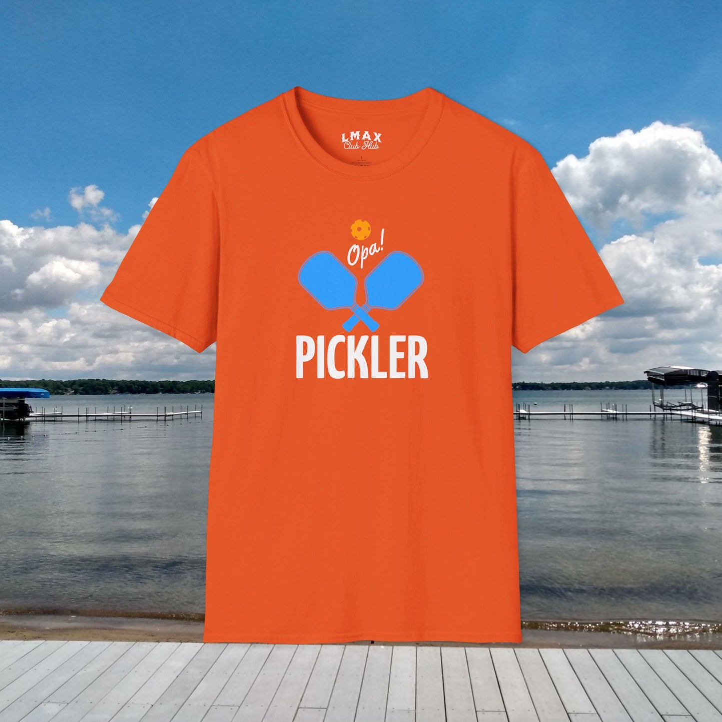 PICKLER Opa! Pickle Ball Unisex Softstyle T-Shirt