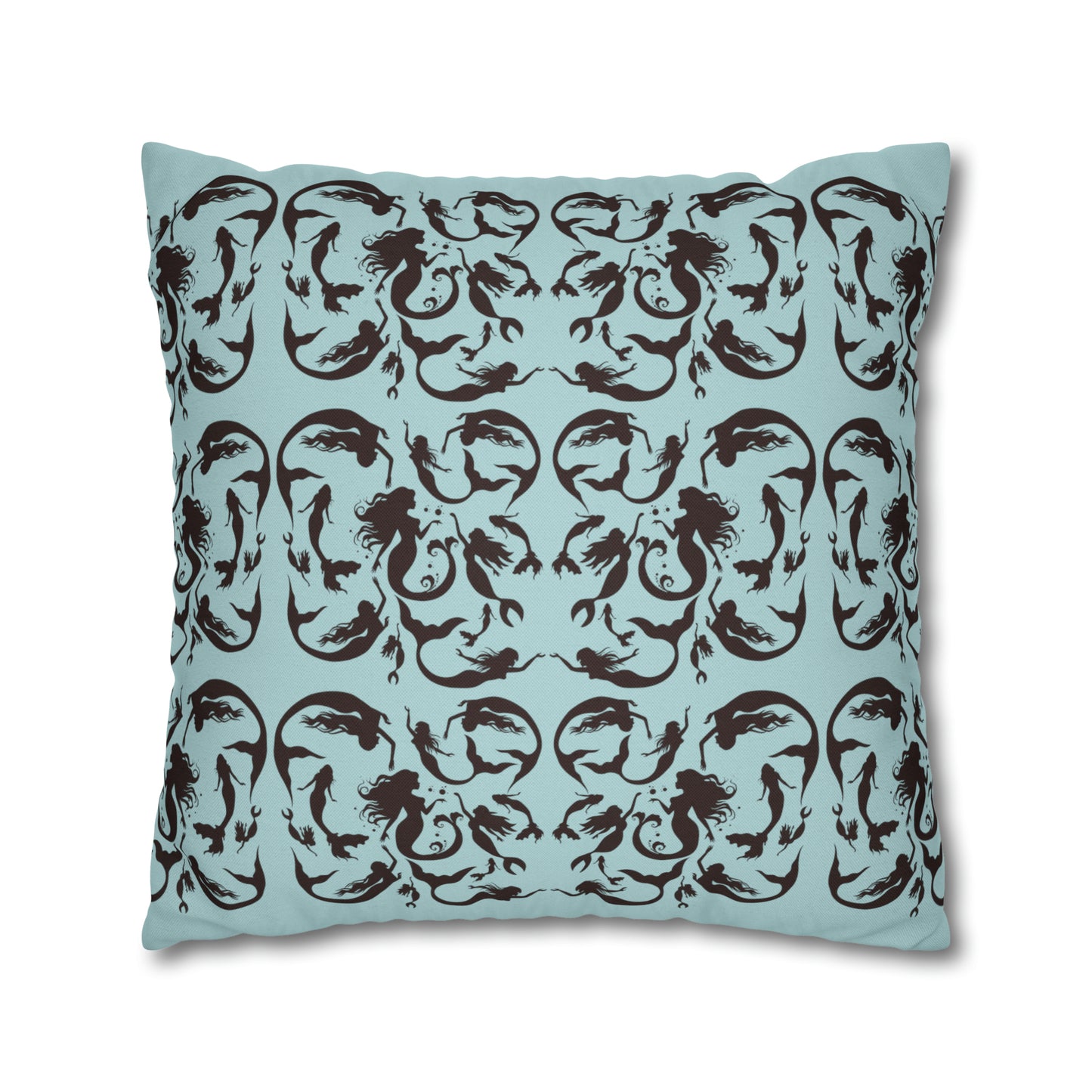 Mermaids silhouettes pillowcase