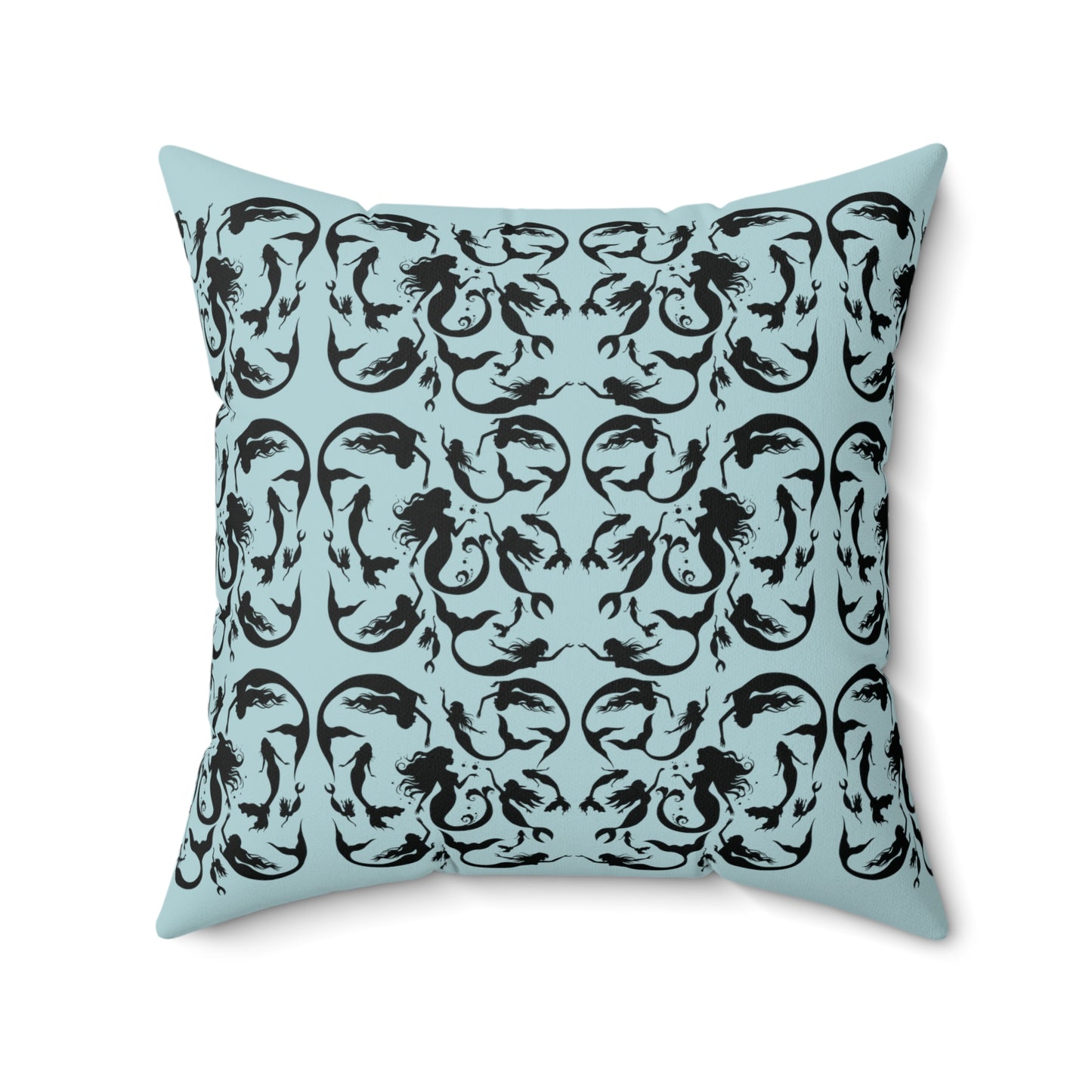 Mermaids silhouettes pillowcase