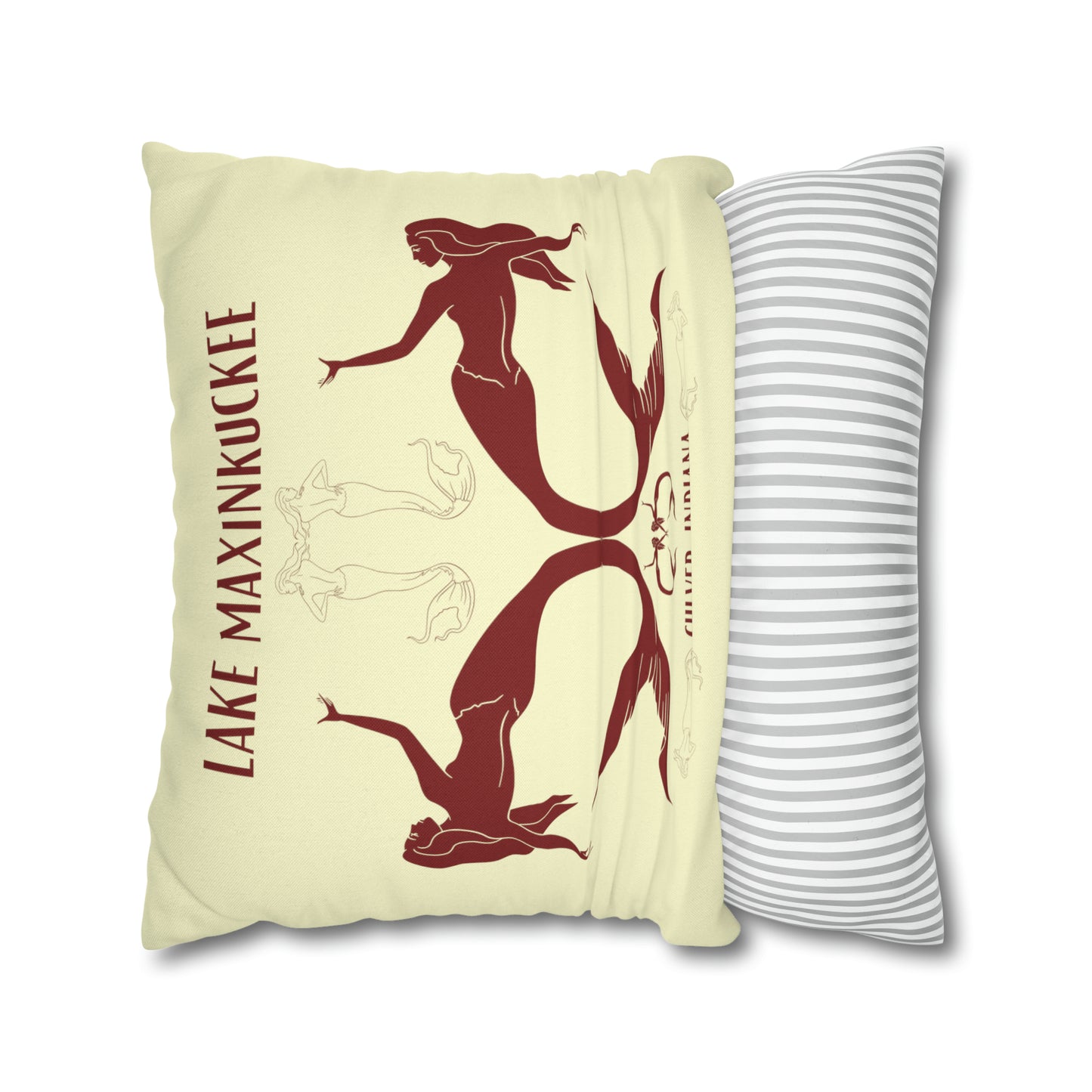 Mermaids silhouettes pillowcase