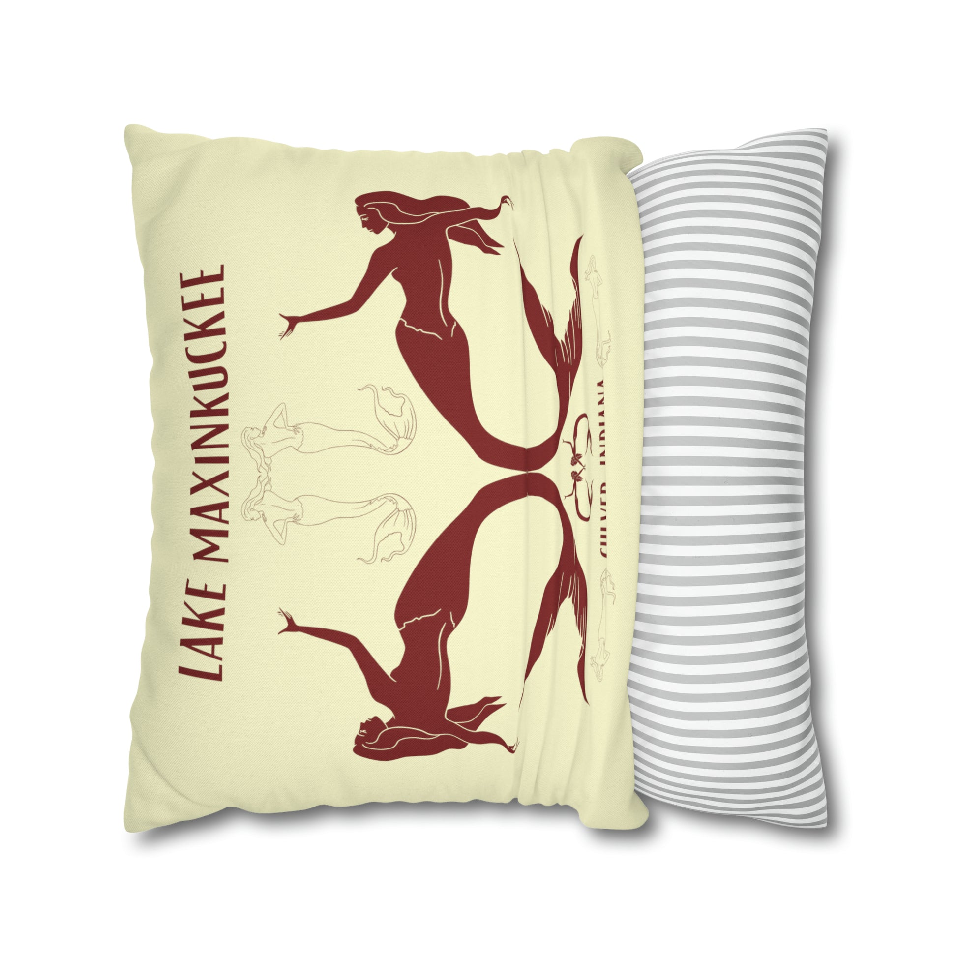 Mermaids silhouettes pillowcase