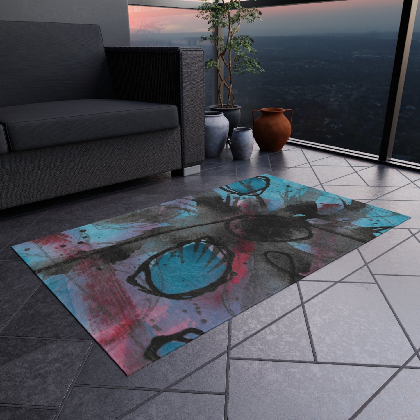 Mysteries of the Shoreline #7 Graphic Outdoor Rug