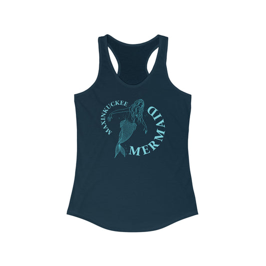 Maxinkuckee Mermaid Drifter, Women's Ideal Racerback Tank