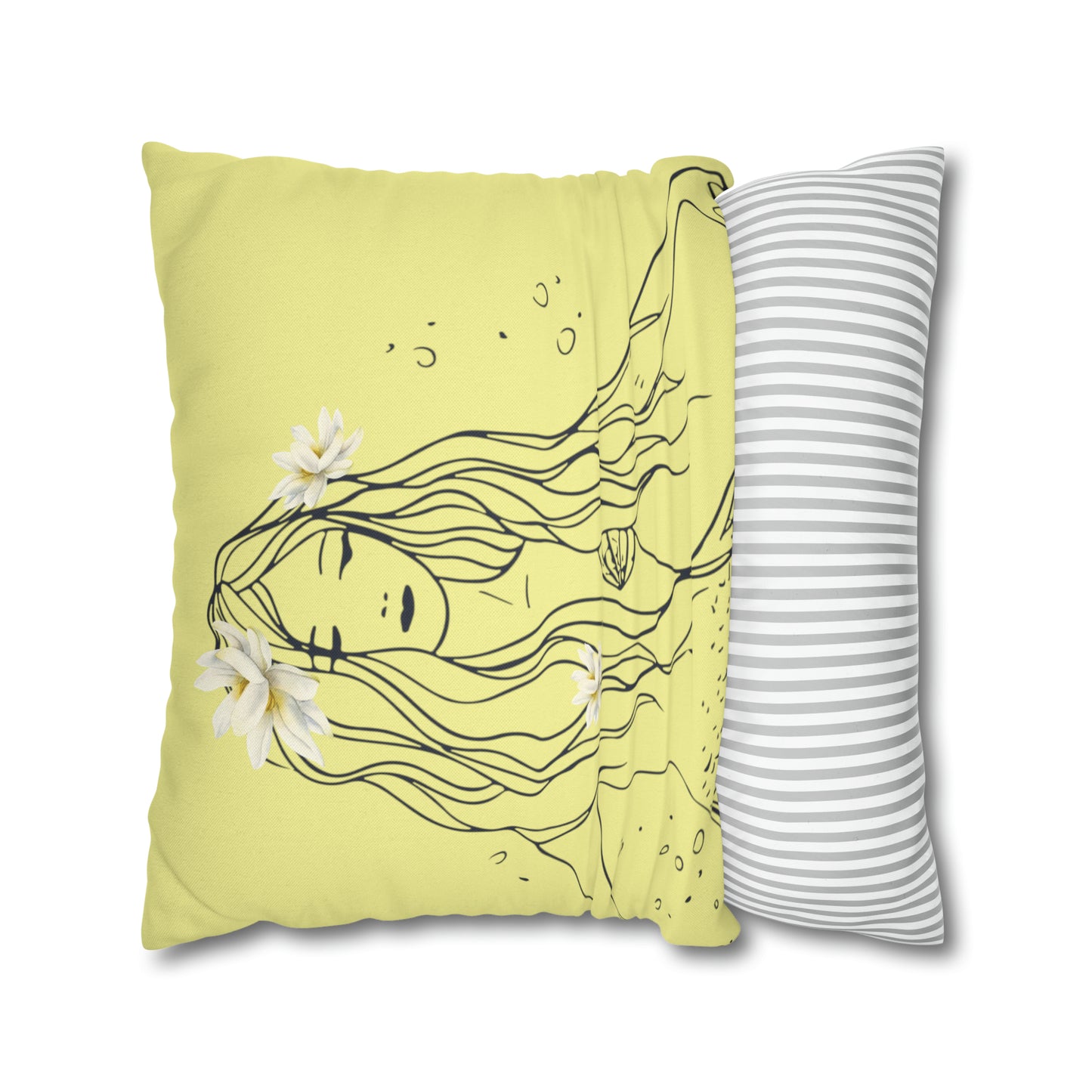 Chillax at Lake Max Drifter Mermaid (SUN) Spun Polyester Square Pillow Case