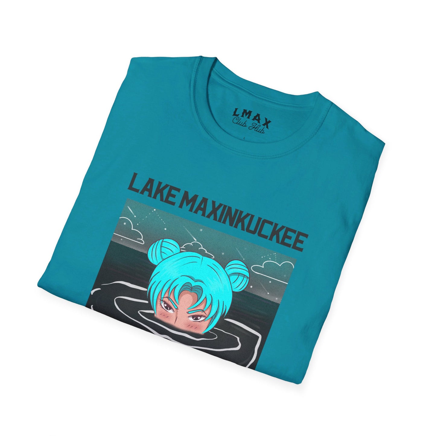 Lake Life Lake Maxinkuckee Culver Indiana Soaking Girl Graphic Unisex Softstyle T-shirt