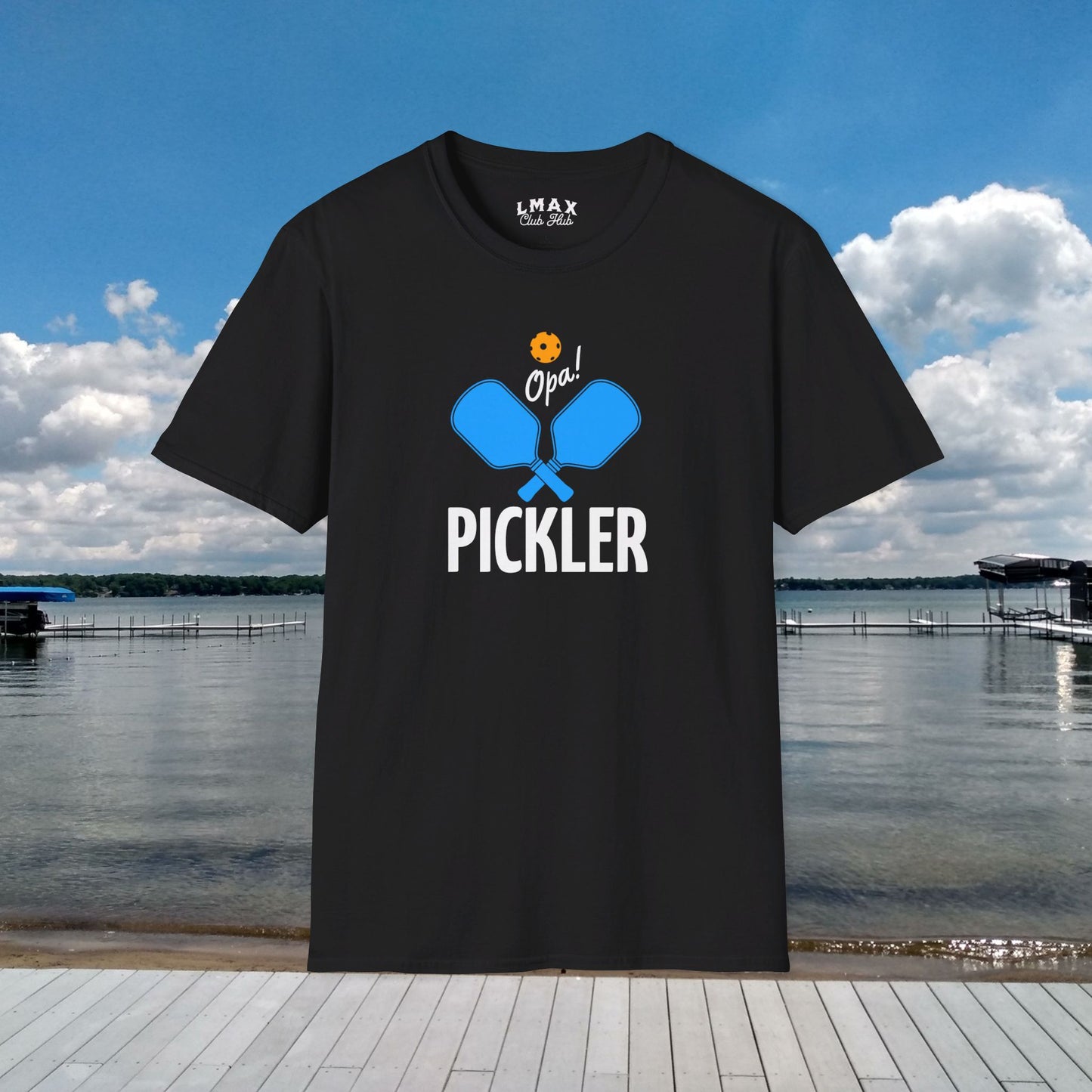 PICKLER Opa! Pickle Ball Unisex Softstyle T-Shirt