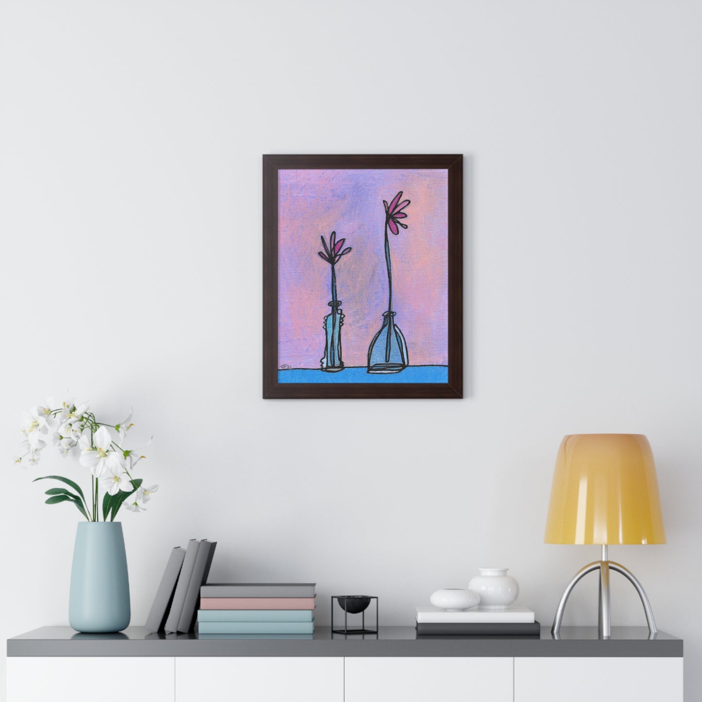 Flowers #1 Framed Vertical Poster