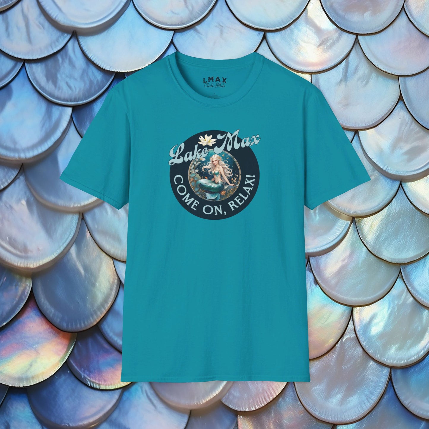 Maxinkuckee Mermaid 6 Graphic Unisex Softstyle T-shirt