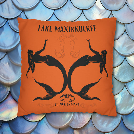 Mermaids silhouettes pillowcase