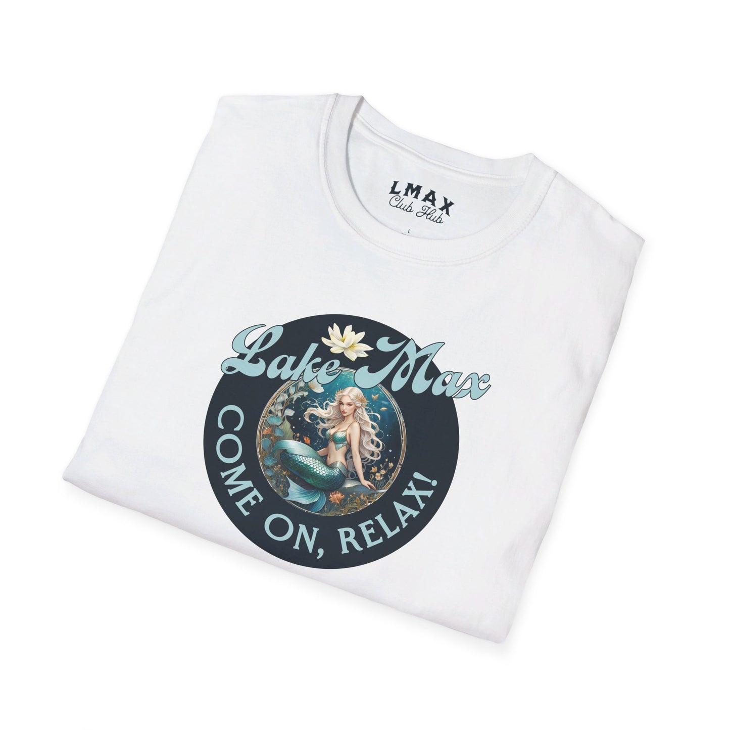 Maxinkuckee Mermaid 6 Graphic Unisex Softstyle T-shirt