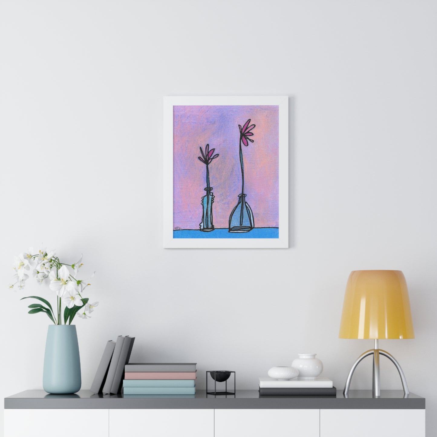 Flowers #1 Framed Vertical Poster