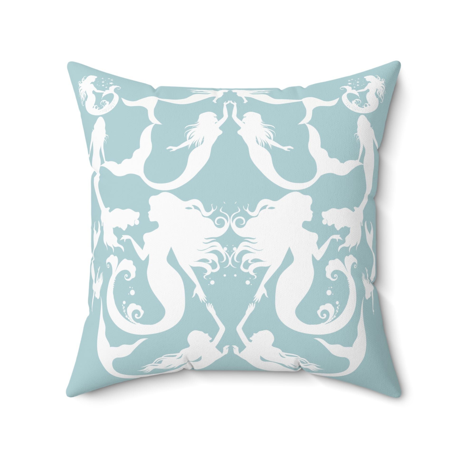 Mermaids silhouettes pillowcase