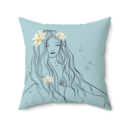 mermaid pillow front