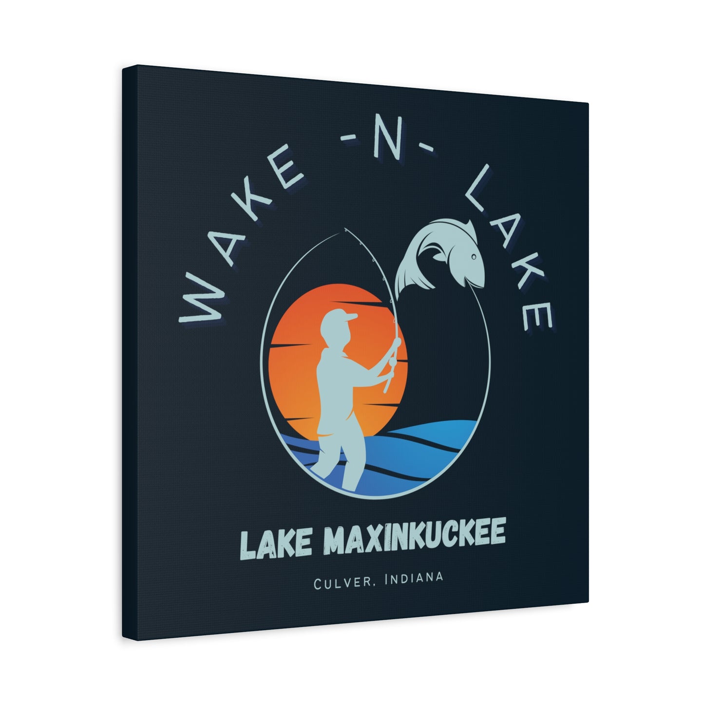 Wake N Lake 1, Matte Canvas, Stretched, 1.25"