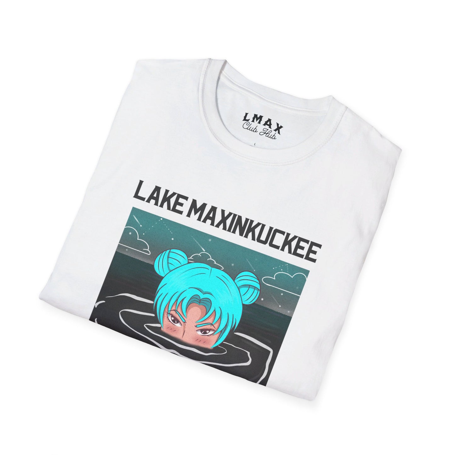 Lake Life Lake Maxinkuckee Culver Indiana Soaking Girl Graphic Unisex Softstyle T-shirt