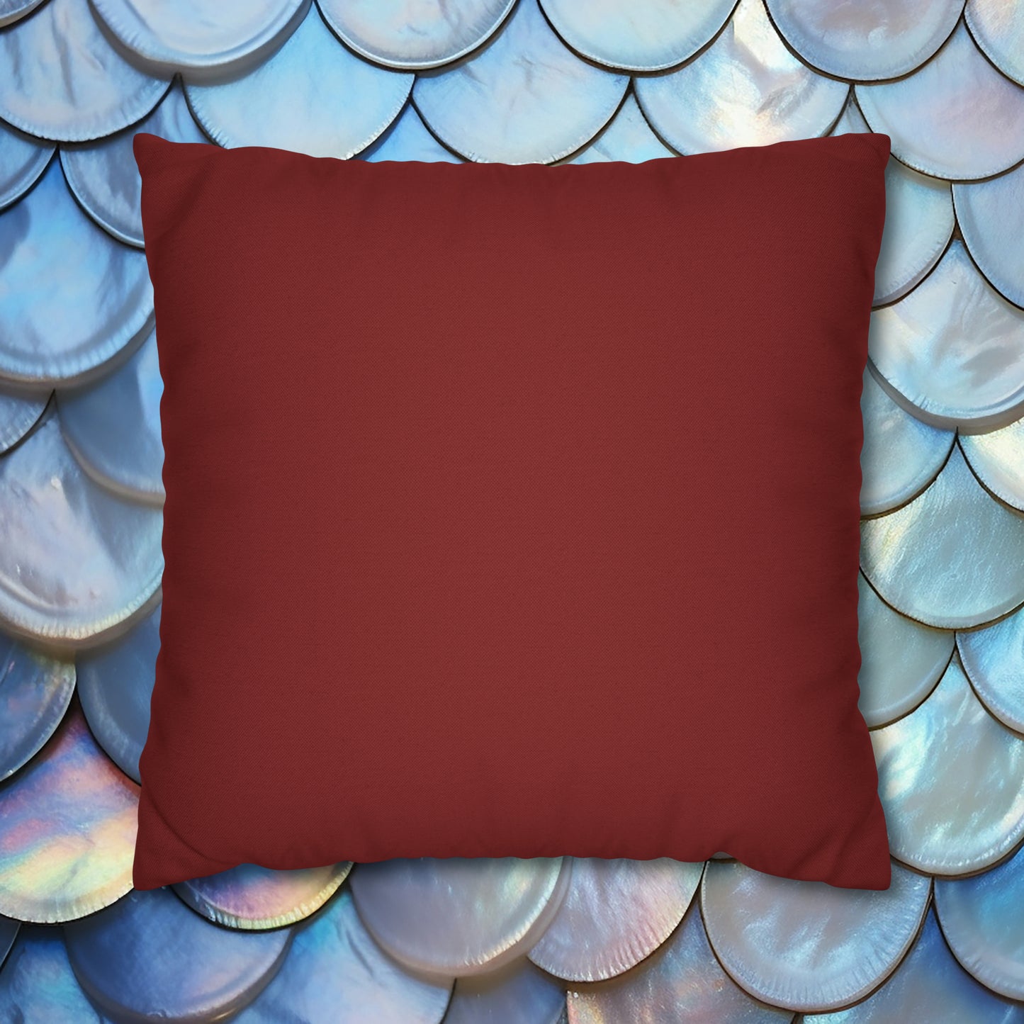  plain crimson square pillowcase front