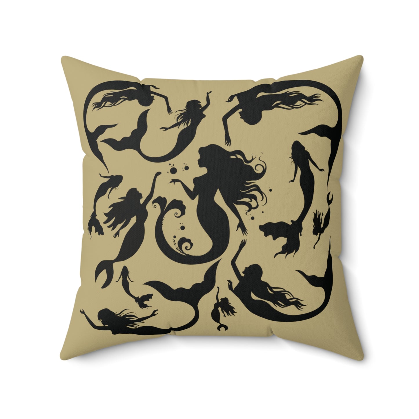 Mermaids silhouettes pillowcase