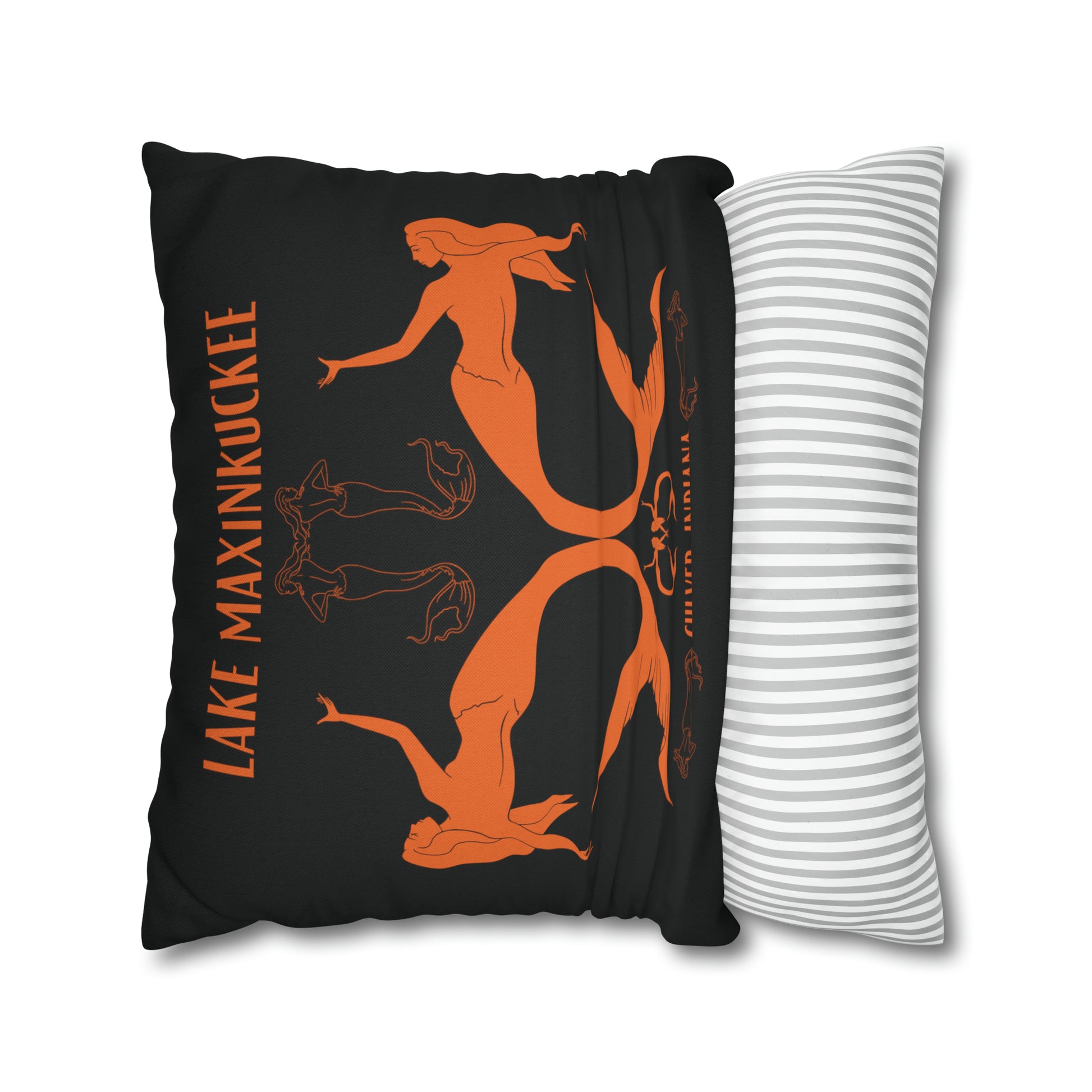 Mermaids silhouettes pillowcase