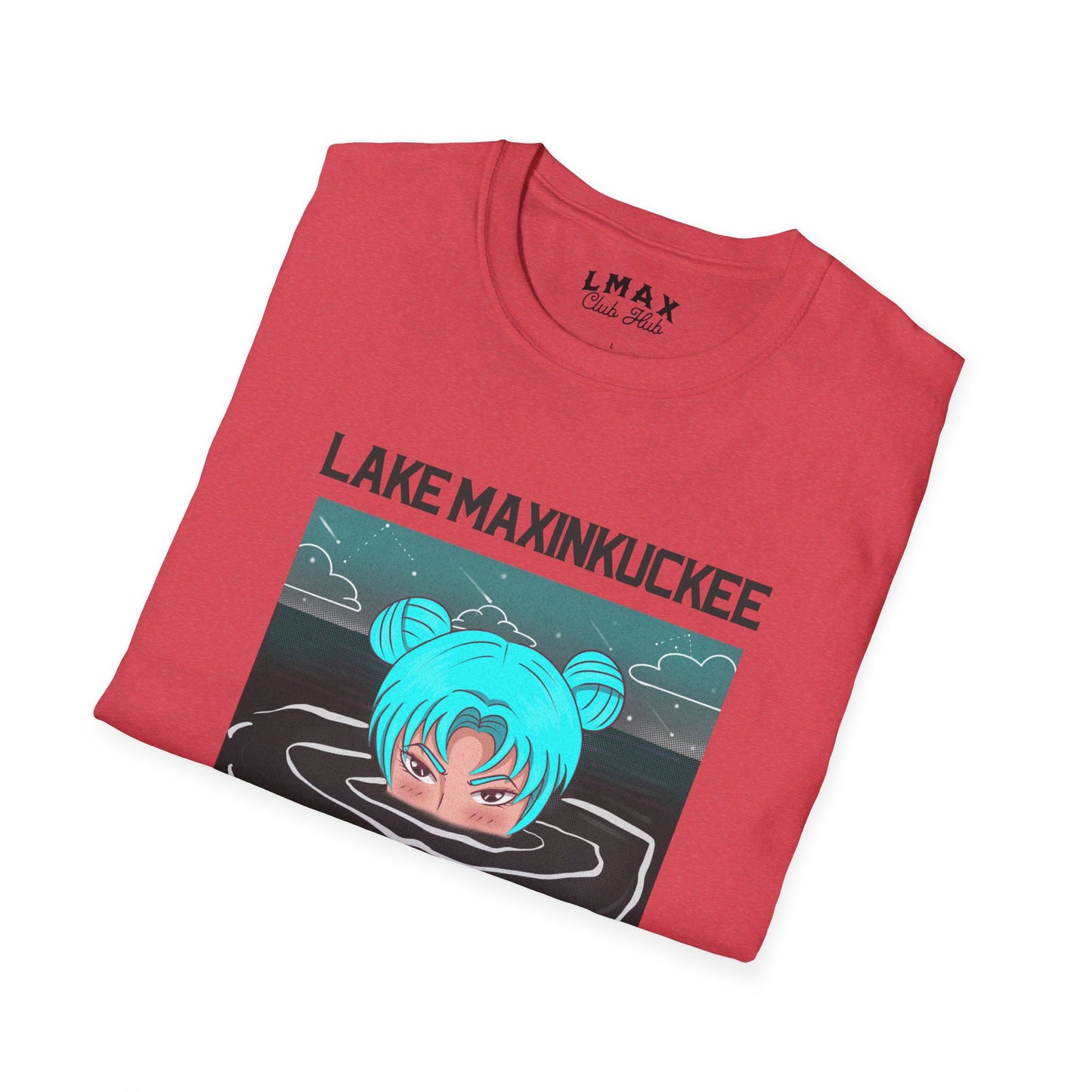 Lake Life Lake Maxinkuckee Culver Indiana Soaking Girl Graphic Unisex Softstyle T-shirt