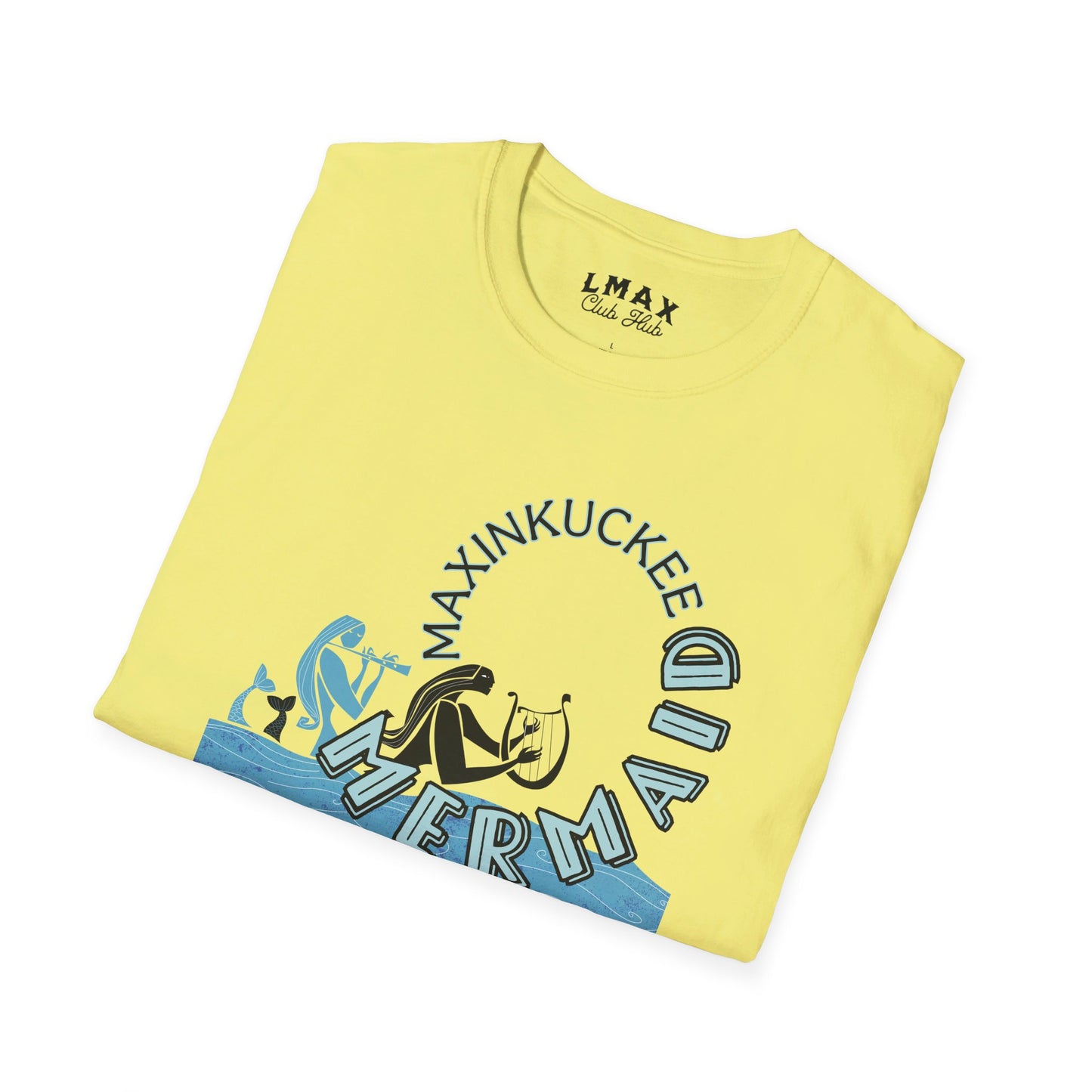 Maxinkuckee Mermaid 5 Graphic Unisex Softstyle T-shirt