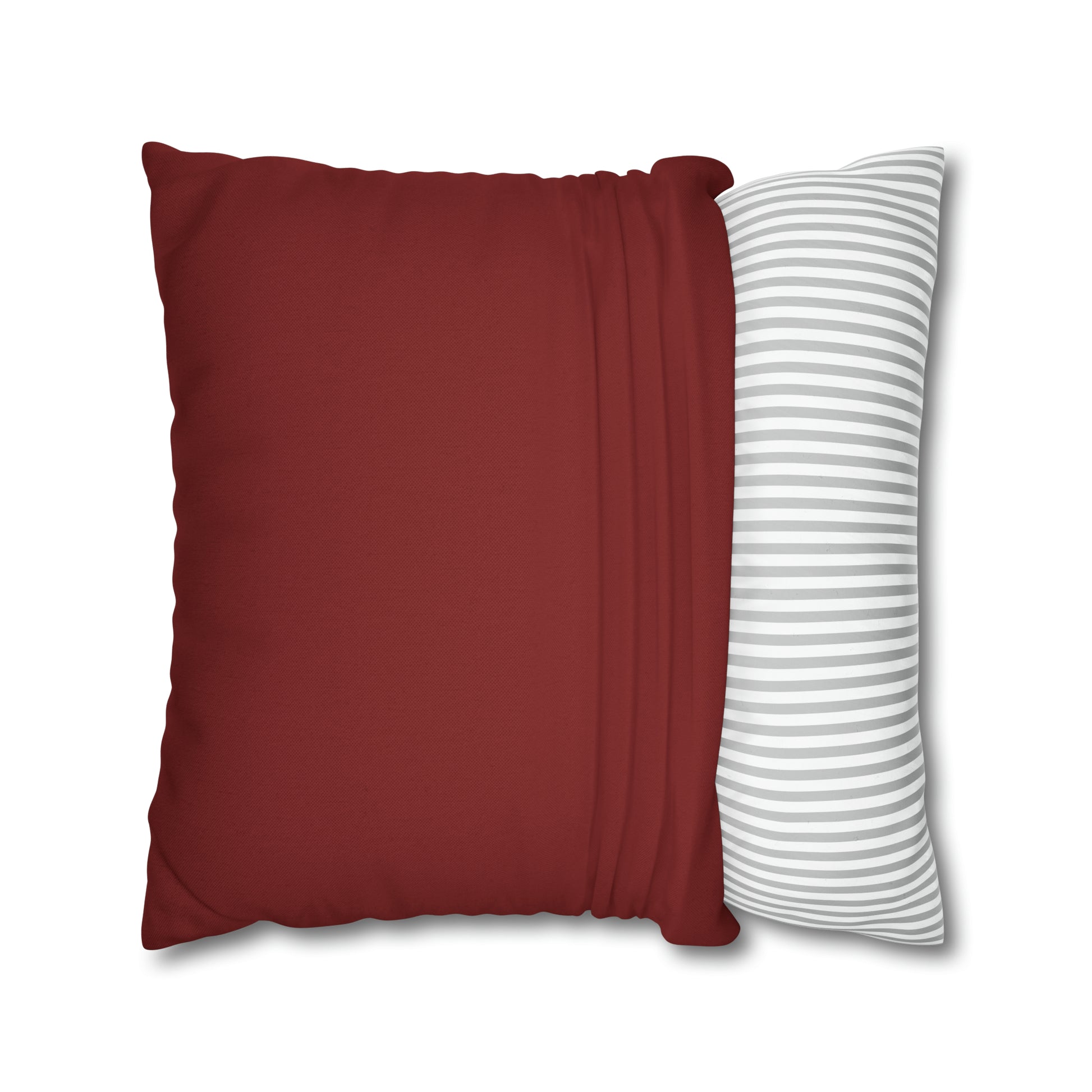  plain crimson square pillowcase front