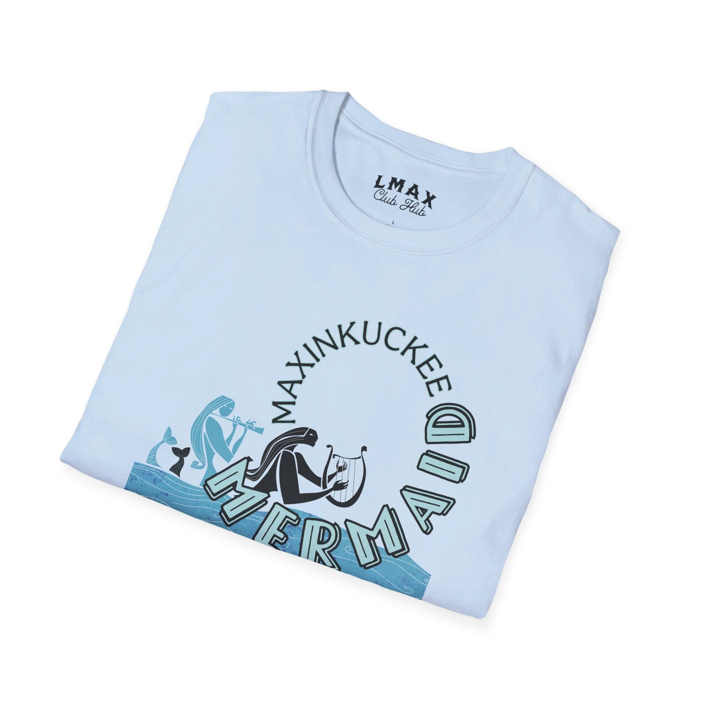 Maxinkuckee Mermaid 5 Graphic Unisex Softstyle T-shirt