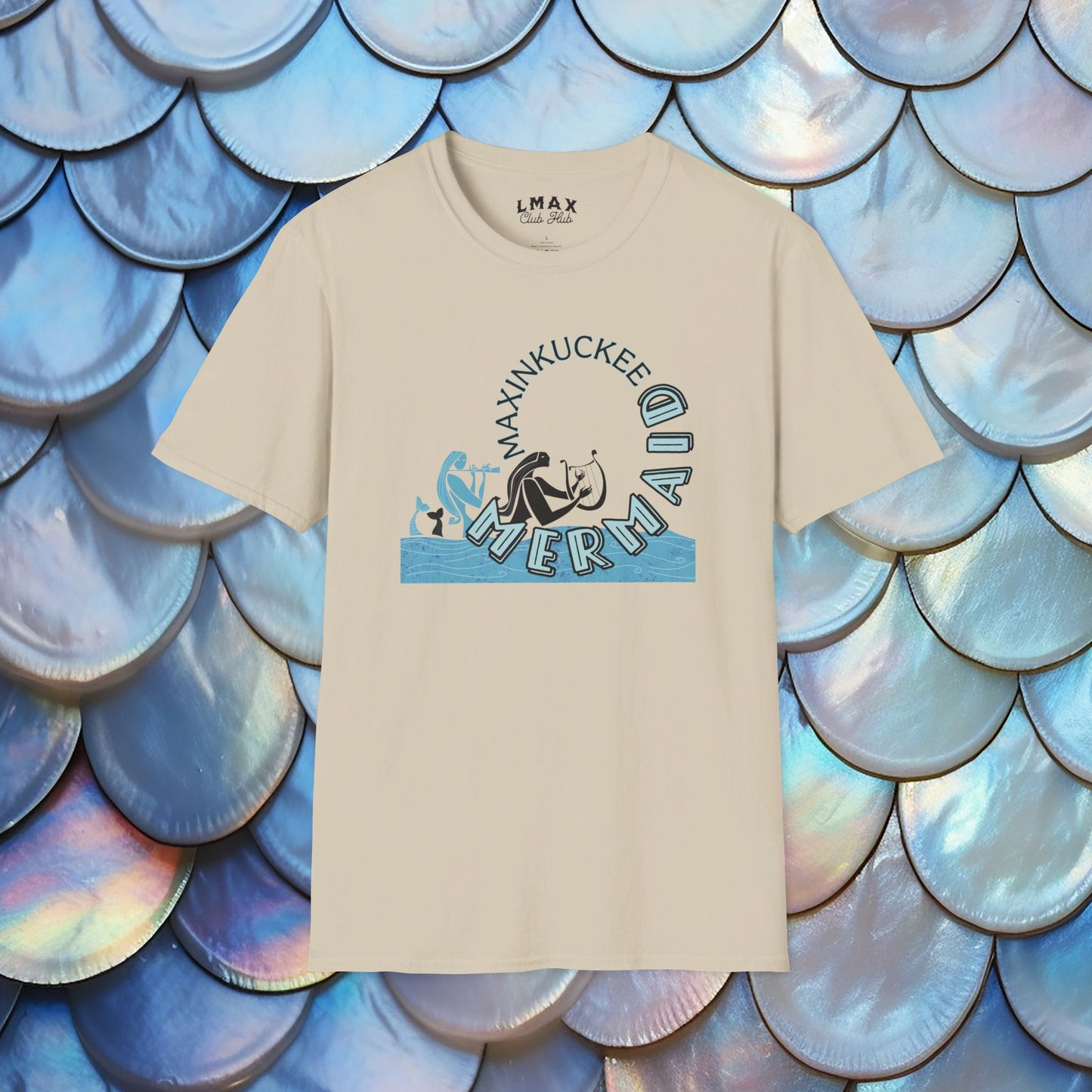 Maxinkuckee Mermaid 5 Graphic Unisex Softstyle T-shirt