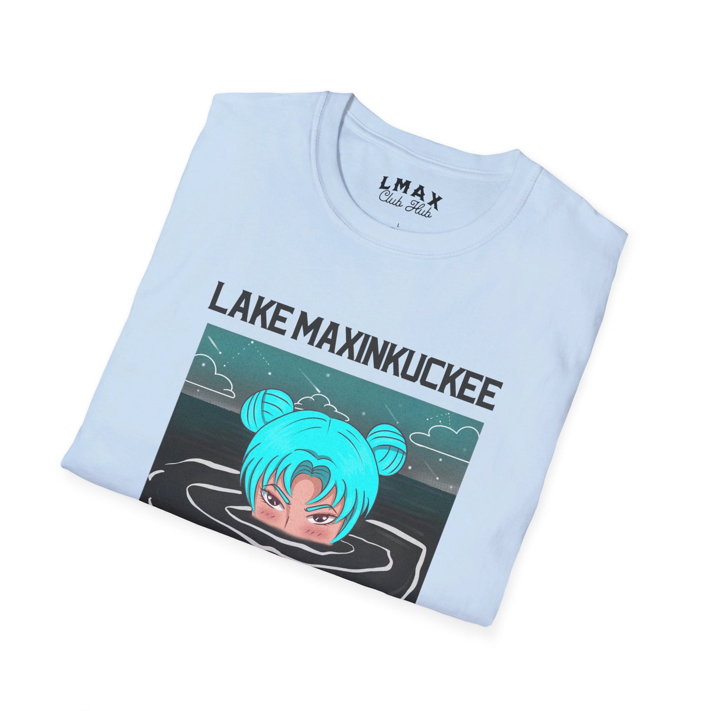 Lake Life Lake Maxinkuckee Culver Indiana Soaking Girl Graphic Unisex Softstyle T-shirt