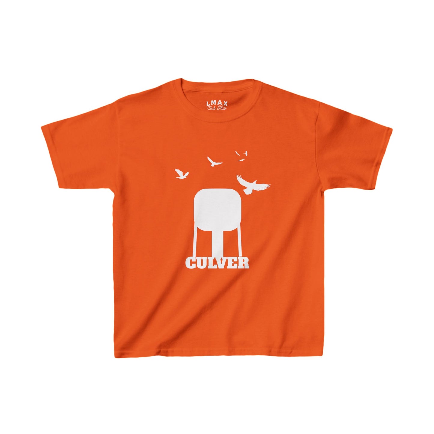 Culver Indiana Water Tower with Turkey Vultures in Silhouette Kids Heavy Cotton™ Tee