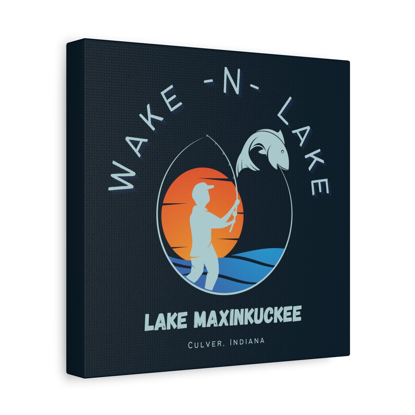 Wake N Lake 1, Matte Canvas, Stretched, 1.25"