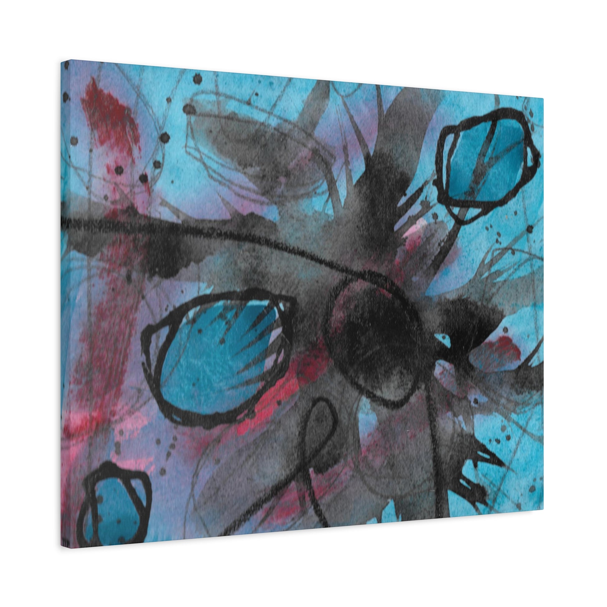 Mysteries of the Shoreline #7, water themed Pod Canvas Gallery Wrap, Ready to Hang Abstract Wall Art