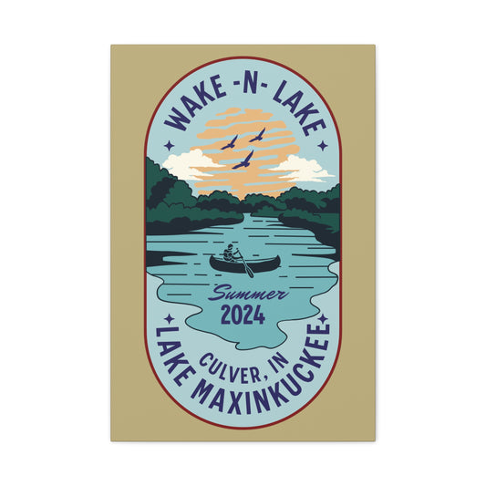 Wake N Lake 3, Matte Canvas, Stretched, 1.25"