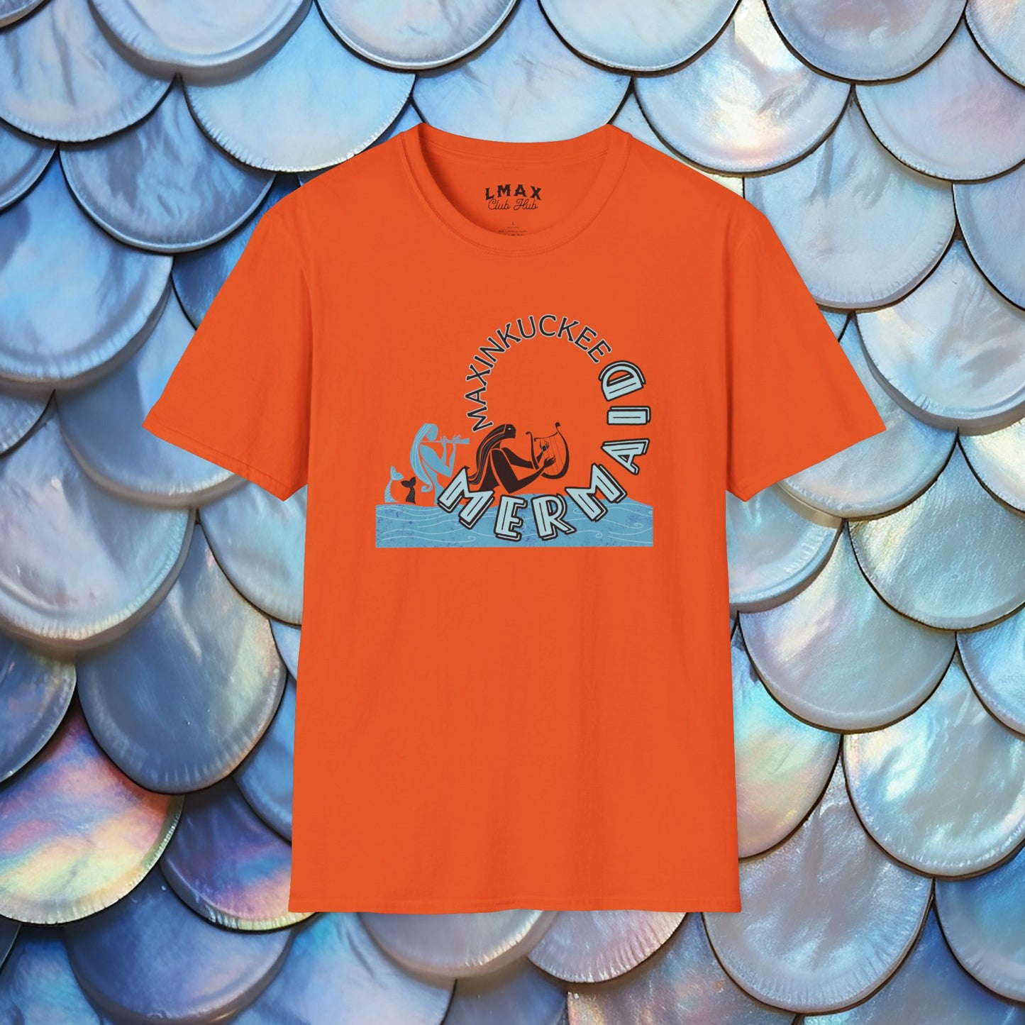 Maxinkuckee Mermaid 5 Graphic Unisex Softstyle T-shirt