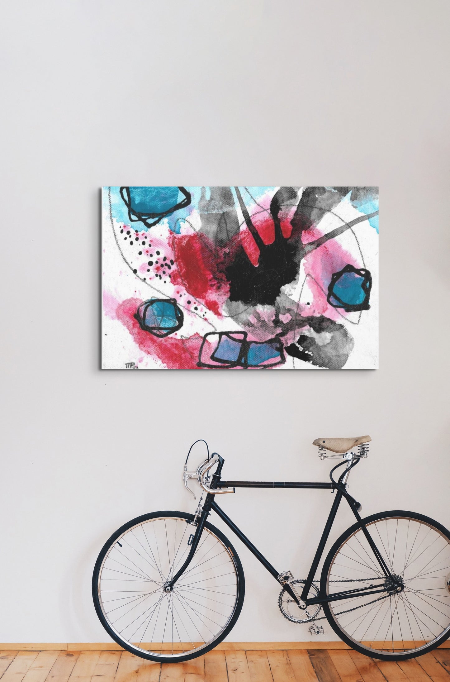 Mysteries of the Shoreline #2, water themed Pod Canvas Gallery Wrap, Ready to Hang Abstract Wall Art